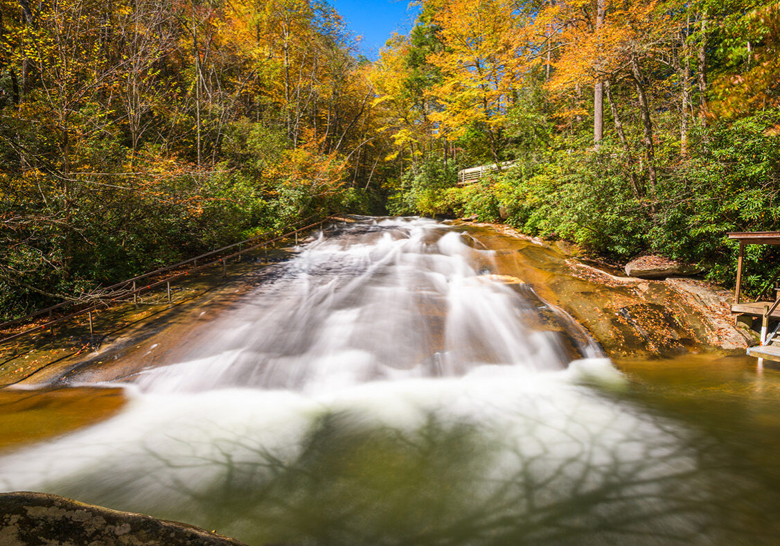 Sliding Rock in North Carolina Near Keaton Cottages Rentals